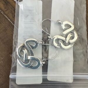 Silver Snake Earrings